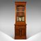 Tall Antique Victorian Bookcase Cabinet, England, 1860 1