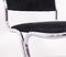 Tubular Chrome Chairs with Black Corduroy, Set of 4 12