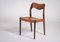 Rosewood Model 71 Dining Chairs by N.O. Møller for J.L. Møllers, 1950s, Set of 4 5