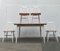 Mid-Century Teak Table and Fanett Chairs by Ilmari Tapiovaara for Asko, Set of 5 3