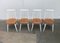 Mid-Century Teak Table and Fanett Chairs by Ilmari Tapiovaara for Asko, Set of 5 10