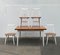 Mid-Century Teak Table and Fanett Chairs by Ilmari Tapiovaara for Asko, Set of 5 76