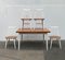 Mid-Century Teak Tisch und Fanett Stühle von Ilmari Tapiovaara für Asko, 5er Set 76