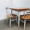 Mid-Century Teak Table and Fanett Chairs by Ilmari Tapiovaara for Asko, Set of 5 42