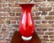 Hand-Painted Red Porcelain Vase by Heinrich & Co Selb, Bavaria, 1980s, Image 3