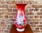 Hand-Painted Red Porcelain Vase by Heinrich & Co Selb, Bavaria, 1980s, Image 1