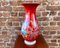Hand-Painted Red Porcelain Vase by Heinrich & Co Selb, Bavaria, 1980s, Image 2