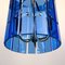 Mid-Century Blue Pendant Lamp by Veca Fontana Arte, Italy, 1960s 7