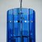 Lampe à Suspension Mid-Century Bleue par Veca Fontana Arte, Italie, 1960s 11