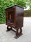 Italian Two-Tone Mahogany Lyre Cabinet in the Style of Borsani 2