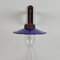 Industrial Blue Glass & Iron Outdoor Lamp, 1960s, Image 10