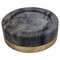 Italian Grey Vide Poche Ashtray in Marble and Brass, 1960, Image 1