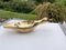 French Golden Sculptural Ashtray in Solid Brass, 1970 3