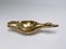 French Golden Sculptural Ashtray in Solid Brass, 1970, Image 2