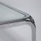 Chromed Metal & Glass Side Table, Image 4