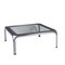 Chromed Metal & Glass Side Table 1