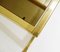 Mid-Century Modern Gold-Plated Side Table from Belgo Chrome, 1970s, Image 3