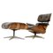 Mid-Century Modern Lounge Chair & Ottoman by Eames, Set of 2 1