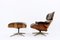 Mid-Century Modern Lounge Chair & Ottoman by Eames, Set of 2 2