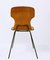 Mid-Century Italian Curved Teak Dining Chairs in Style of Carlo Ratti, Set of 5 8