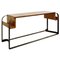 Desk in Solid Wood & Wrought Iron in Style of Eugène Printz 1