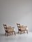 Pinewood & Sheepskin Lounge Chairs, Sweden, 1940s, Set of 2 12