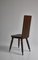 Scandinavian Sculptural Side Chairs in Carved Dark Stained Oak, Set of 2 4