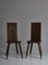 Scandinavian Sculptural Side Chairs in Carved Dark Stained Oak, Set of 2 6