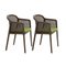 Canaletto Vienna Little Armchairs in Acid Green by Colé Italia, Set of 4 3