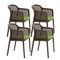 Canaletto Vienna Little Armchairs in Acid Green by Colé Italia, Set of 4 2