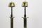 Belgian Brass and Chrome Table Lamps, 1970s, Set of 2 2