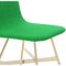 Tria Chair in Gold with Green Menta Upholstery by Colé Italia, Set of 2, 4