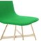 Tria Chair in Gold with Green Menta Upholstery by Colé Italia, Set of 2, 6