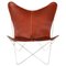Cognacfarbener Trifolium Stuhl aus Stahl von OX DENMARQ 1