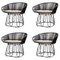 Black Circo Lounge Chairs by Sebastian Herkner, Set of 4 1