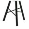 Dreibeinige Tria Stühle aus Schwarzem Holz von Colé Italia, 4er Set 3