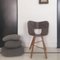 Dreibeinige Tria Stühle aus Schwarzem Holz von Colé Italia, 4er Set 7