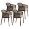 Canaletto Vienna Little Armchairs in Beige by Colé Italia, Set of 4 1