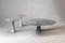 Silver & Travertine Marble Side Table by Alinea, Image 7