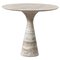 Silver & Travertine Marble Side Table by Alinea, Image 1