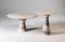 Silver & Travertine Marble Side Table by Alinea, Image 6