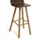 Canaletto High Back Tria Stools in Walnut by Colé Italia, Set of 4 5