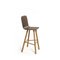 Canaletto High Back Tria Stools in Walnut by Colé Italia, Set of 4, Image 3