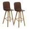 Canaletto High Back Tria Stools in Walnut by Colé Italia, Set of 4 7
