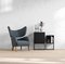 Smoked Oak My Own Chair Lounge Chair in Beige Sahco Zero Fabric by Lassen 5