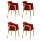Vienna Soft Little Armchairs in Heart by Colé Italia, Set of 4 1