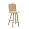 High Back Tria Stools in Oak by Colé Italia, Set of 2 3