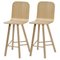 High Back Tria Stools in Oak by Colé Italia, Set of 2 1