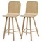 High Back Tria Stools in Oak by Colé Italia, Set of 2, Image 1