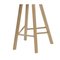 High Back Tria Stools in Oak by Colé Italia, Set of 2 7